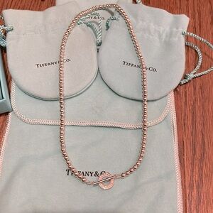 Tiffany & Co Hardwear Sterling Silver  toggle bead necklace 1837